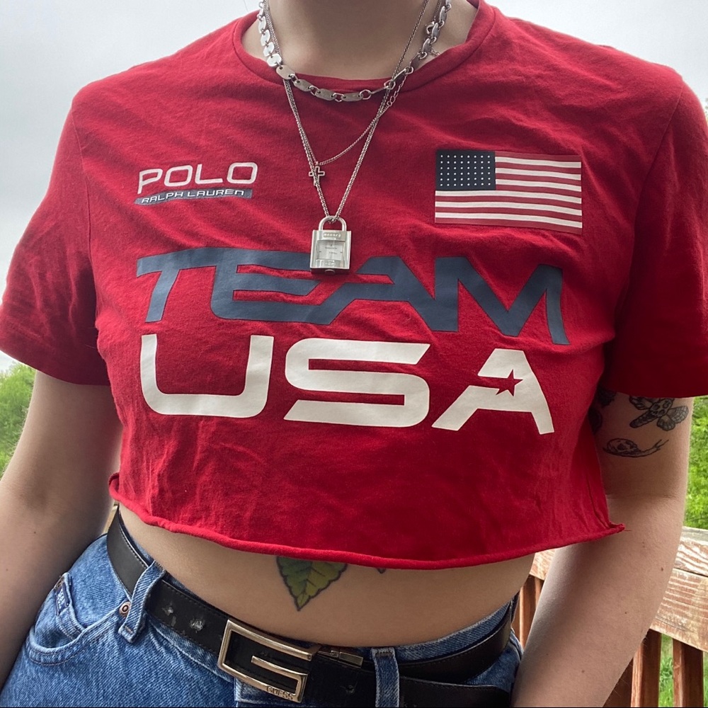 💙❤️ POLO CROPPED TEE ❤️💙